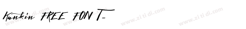 Kankin FREE FONT字体转换